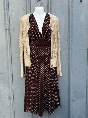 Ronni Nicole Brown polka dot dress, size 8